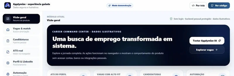 Tela do Applymize